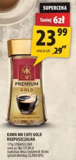 Arhelan Kawa MK CAFE GOLD rozpuszczalna 175g STRAUSS CAFE oferta