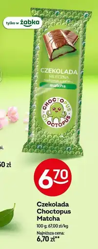 Żabka Czekolada mleczna Choctopus Matcha oferta