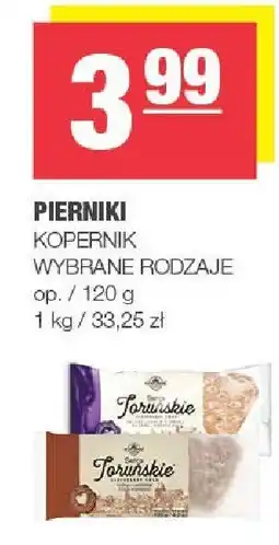 Spar Pierniki KOPERNIK, wybrane rodzaje oferta