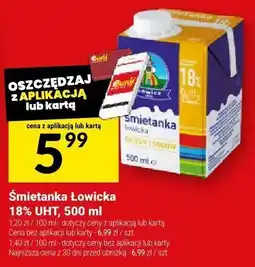 Twój Market Śmietanka Łowicka 18% UHT, 500 ml oferta