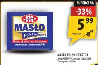Masło polskie ekstra 200g Mlekovita