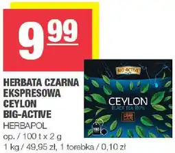 Spar Herbata czarna ekspresowa Ceylon Big-Active Herbapolska oferta