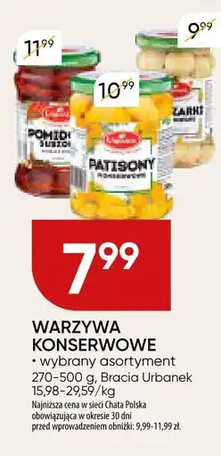 Chata Polska Warzywa konserwowe Bracia Urbanek oferta