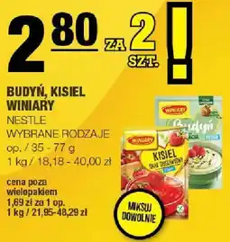 Spar Budyń, kisiel Winiary Nestle oferta