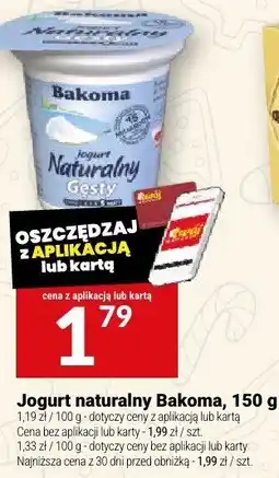 Twój Market Jogurt naturalny Bakoma, 150 g oferta