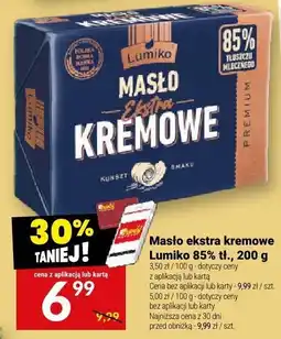 Twój Market Masło ekstra kremowe Lumiko 85% tł., 200 g oferta