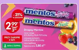 Żabka Dropsy Mentos różne rodzaje oferta