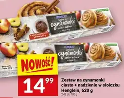 Twój Market Zestaw na cynamonki ciasto + nadzienie w słoiczku Henglein, 620 g oferta
