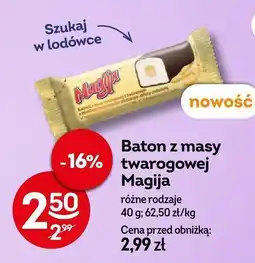 Żabka Baton z masy twarogowej Magija różne rodzaje oferta