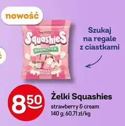 Żabka Żelki Squashies strawberry & cream oferta