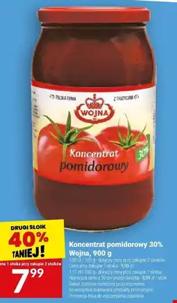 Twój Market Koncentrat pomidorowy 30% Wojna, 900 g oferta