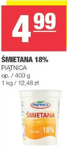 Spar Śmietana 18% Piątnica PIĄTNICA oferta