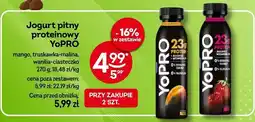 Żabka Jogurt pitny proteinowy YoPRO mango, truskawka-malina, wanilia-ciasteczko 270 g oferta