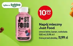 Żabka Napój mleczny Just Food owoce leśne, banan, czekolada 500 ml oferta