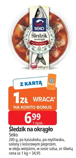 E.Leclerc Śledzie na okrągło Seko oferta