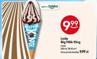 Lody Big Milk King rożek