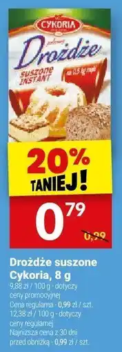 Twój Market Drożdże suszone Cykoria, 8 g oferta