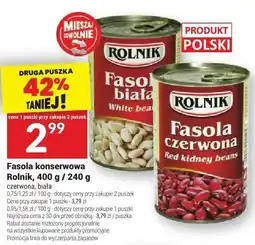 Twój Market Fasola konserwowa Rolnik, 400 g / 240 g oferta