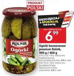Twój Market Ogórki konserwowe premium Rolnik, 900 g / 460 g oferta
