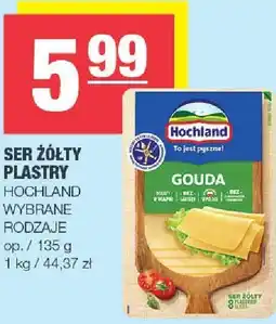 Spar Ser żółty plastry Gouda Hochland wybrane rodzaje oferta