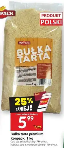 Twój Market Bułka tarta premium Konpack, 1 kg oferta