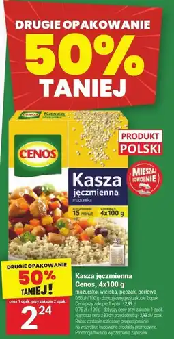 Twój Market Kasza jęczmienna Cenos, 4x100 g oferta