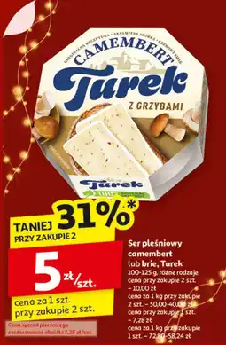 Auchan Ser pleśniowy camembert lub brie Turek oferta