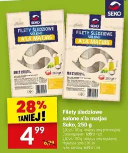 Twój Market Filety śledziowe solone a'la matjas Seko, 250 g oferta