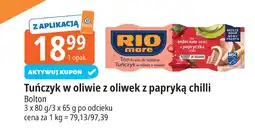 E.Leclerc Tuńczyk w oliwie z oliwek z papryką chilli Rio Mare Bolton oferta
