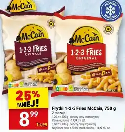 Twój Market Frytki 1-2-3 Fries McCain, 750 g oferta