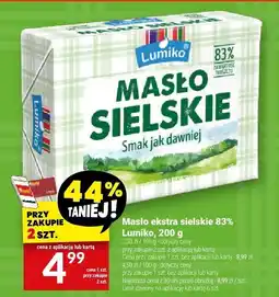 Twój Market Masło ekstra sielskie 83% Łumiko, 2 szt oferta