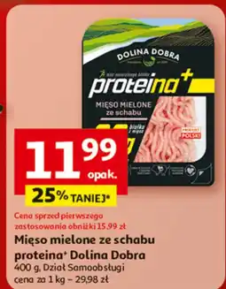 Auchan Mięso mielone ze schabu proteina+ Dolina Dobra oferta