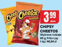Chorten Chipsy Cheetos wybrane rodzaje oferta
