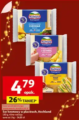 Auchan Ser kremowy w plastrach Hochland oferta