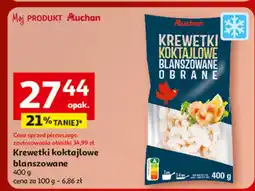 Auchan Krewetki koktajlowe blanszowane Auchan oferta