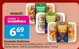 Auchan Krajanka śledziowa 180g różne smaki Lisner oferta