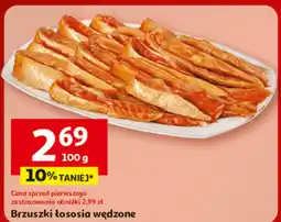 Auchan Brzuszki łososia wędzone 100g Auchan oferta