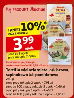 Auchan Tortilla pomidorowa 240g Auchan oferta