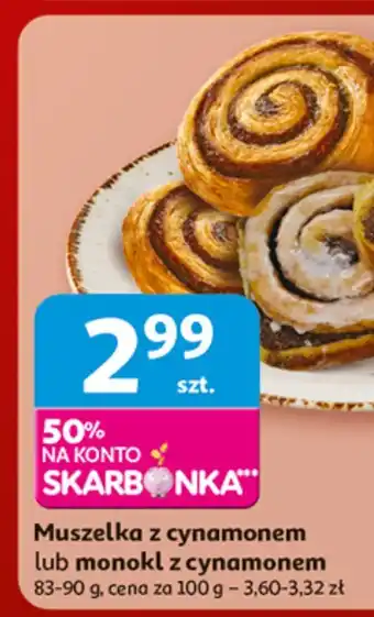 Auchan Monokl z cynamonem 85-90g Auchan oferta