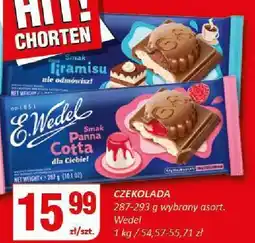 Chorten Czekolada 287-293g wybrany asort. Wedel oferta