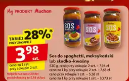 Auchan Sos do spaghetti, meksykański lub słodko-kwaśny Auchan oferta