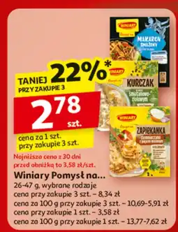 Auchan Winiarz pomysł na kurczak, zapiekanka Winiary oferta