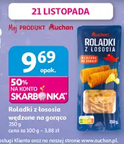 Auchan Roladki z łososia nadziane na gorąco Auchan oferta