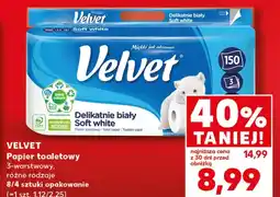 Kaufland Papier toaletowy Velvet oferta