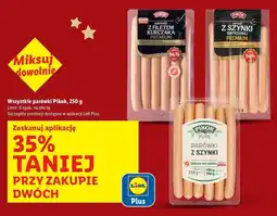 Lidl Parówki z szynki Pikok Pure oferta