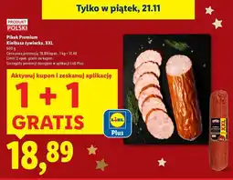 Lidl Kiełbasa żywiecka premium xxl Pikok Premium oferta