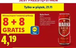 Lidl Piwo Warka oferta