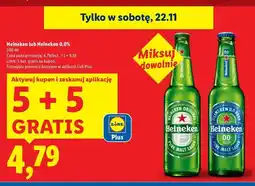 Lidl Piwo Heineken 0.0% oferta