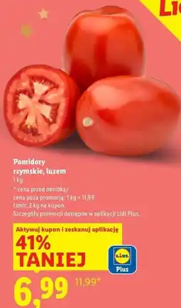 Lidl Pomidory rzymskie oferta