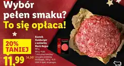 Lidl Hamburger wołowy black angus Rzeźnik Codzienna Dostawa oferta